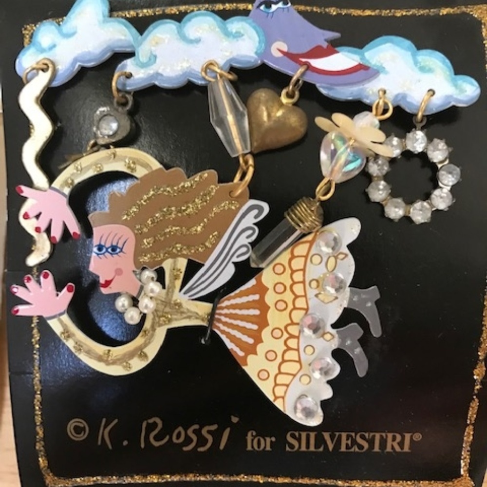 Karen Rossi Fanciful Flight Angel Pin Brooch New